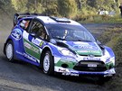 Petter Solberg a jeho ford pi Novozlandsk rallye