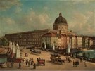 Zmek v Berln. Pvodn malba z 19. stolet