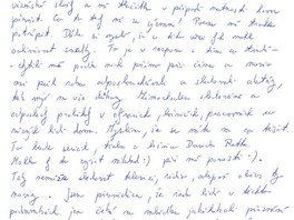 Druh strnka dopisu Davida Ratha editorovi MF DNES Petru Suchomelovi