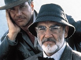Harrison Ford a Sean Connery ve filmu Indiana Jones a poslední kíová výprava...