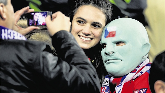 Ústecký Fantomas fandil české fotbalové reprezentaci také v baráži o Euro proti