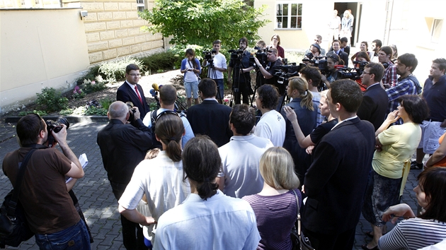 Exministr spravedlnosti Jiří Pospíšil hovoří o důvodech svého odvolání (27. června 2012)