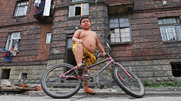 Romské ghetto na ulici Pednádraí v Ostrav-Pivoze.