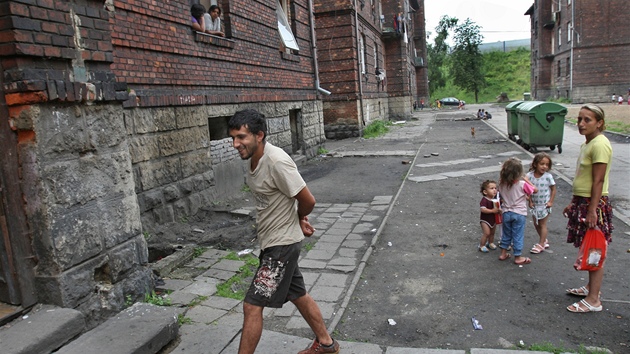 Romské ghetto na ulici Pednádraí v Ostrav-Pivoze.