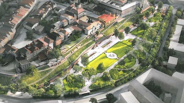 Vítzný návrh pemny Severních teras a ikových sad v Hradci Králové