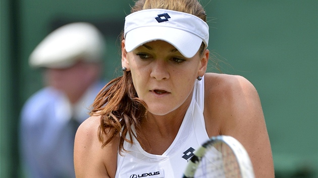 VÍTZNÝ VSTUP. Polská tenistka Agnieszka Radwaská u je ve Wimbledonu ve