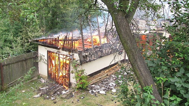 O týden pozdji shoela u Stíbrnic na Uherskohradisku tém celá rekreaní...