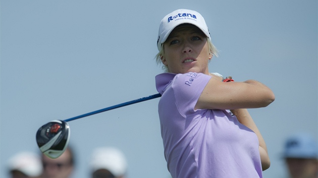 Melissa Reidová na druhém ročníku golfového turnaje ženského profesionálního
