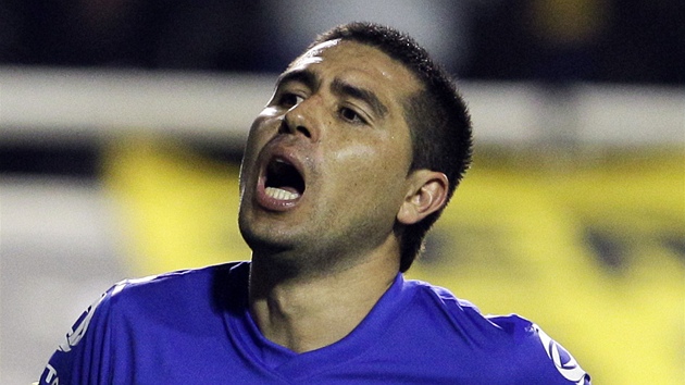 Juan Roman Riquelme v dresu argentinského Boca Juniors.