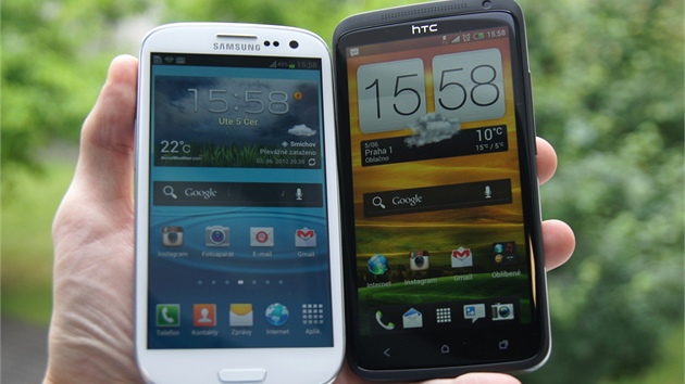 Samsung Galaxy S III a HTC One X