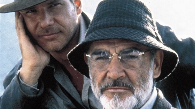 Harrison Ford a Sean Connery ve filmu Indiana Jones a posledn kov vprava (1989)