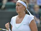 ANO! Petra Kvitová porazila ve tetím kole Wimbledonu Amerianku Varvaru