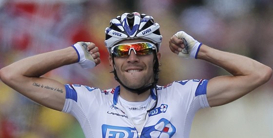 NEJMLADÍ BYL NEJLEPÍ. Francouz Thibaut Pinot sice je nejmladím jezdcem v