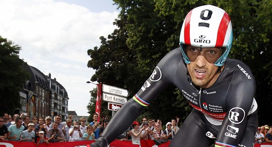 ADIEU. Fabian Cancellara zamával letoní Tour de France.