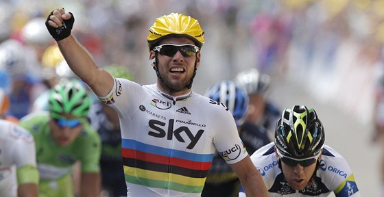 ZASE JÁ. Britský cyklista Mark Cavendish vyhrál ve spurtu 2. etapu Tour de