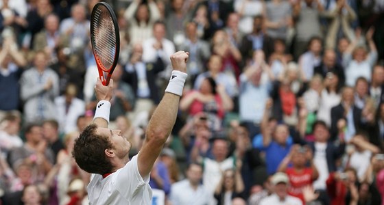 OSLAVNÉ GESTO. Bude mít Andy Murray dvod k vítznému gestu i po semifinále?