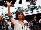 Oscarová hereka Susan Sarandonová na erveném koberci ped uvedením filmu