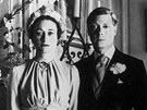 Wallis Simpsonová s manželem Edwardem, potomkem anglického krále Jiřího V.