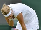 TOS NAD NE! Petra Kvitová lituje pokaeného úderu v utkání osmifinále