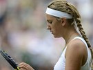 NEJDE TO. Victoria Azarenková v semifinále Wimbledonu proti Seren Williamsové.