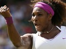 TAKHLE HRAJU JÁ! Serena Williamsová v semifinále Wimbledonu.