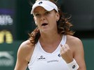 POJ! Agnieszka Radwaská se povzbuzuje ve wimbledonském finále proti Seren