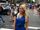 Jitka Nováková na 5th Avenue v New Yorku 