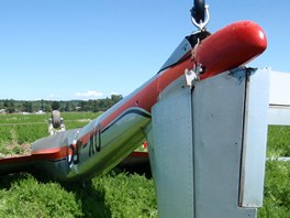 Nehoda motorizovanho kluzku u Svinar na Krlovhradecku (8. ervence 2012)