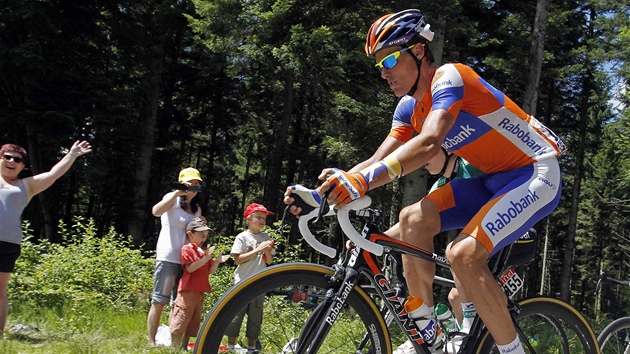 panlsk cyklista Luis Leon Sanchez v niku v 7. etap Tour de France
