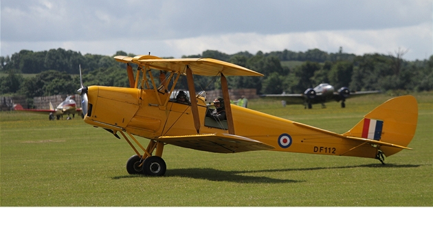 Sobota 30.6. 2012 -  de Havilland Tiger Moth - cviný letoun, na kterém