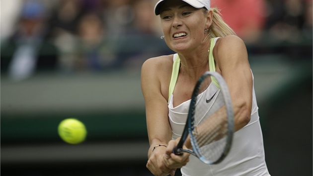 SNAHA. Maria arapovov v osmifinle Wimbledonu proti Sabin Lisick.