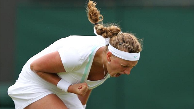 POJ! Petra Kvitová v osmifinále Wimbledonu.