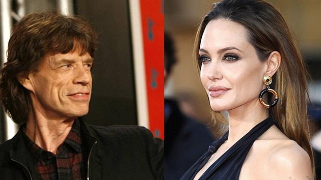Mick Jagger a Angelina Jolie