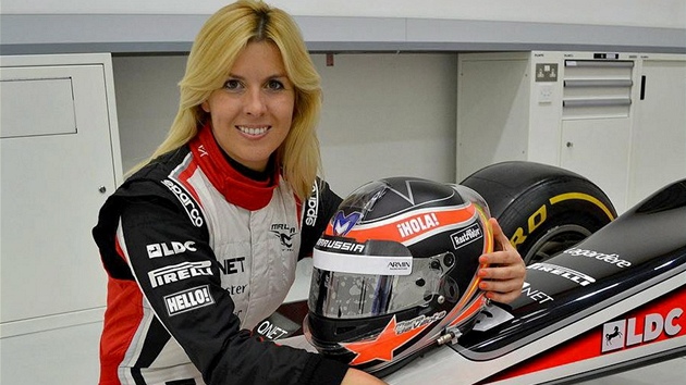 Testovací jezdkyn ruské stáje Marussia María de Villotaová
