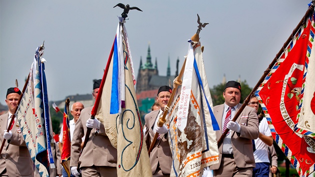 Zaal 15. vesokolský slet (1. ervence 2012, Praha).