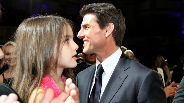Tom Cruise a jeho dcera Suri (12. ervna 2012)