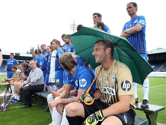 Fotbalisté Liberce pi focení ped startem nového roníku - v jejich kádru nebyla ani jedna posila z eské ligy.