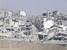 Syrské msto Homs je tce pokozeno dlosteleckou palbou