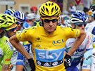 LÍDR NA STARTU. Brit Bradley Wiggins, vedoucí mu Tour de France, eká na