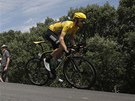 lutý Bradley Wiggins v prbhu 13. etapy Tour de France