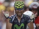 panlský cyklista Alejandro Valverde ovládl 17. etapu Tour de France.