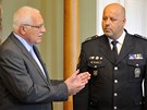 Prezident Václav Klaus pijal na Hrad policejního prezidenta Petra Lessyho a