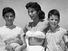 Herečka Hedy Lamarrová se svými dětmi, dcerou Denise a synem Antonym.