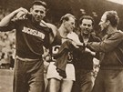 VYERPANÝ AMPION. Emil Zátopek získal v Londýn 1948 první olympijské zlato,...