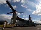 V britskm Farnborough vrchol aerosalon. Na snmku MV-22 Osprey.