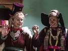 Svtlana Nálepková a její nete Anna v Malém Tibetu