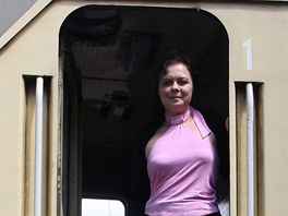 Mark�ta B�zkov� je jedinou �enou pracuj�c� u �esk�ch drah jako strojvedouc�.