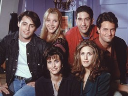 Seriál Pátelé (Matt LeBlanc, Lisa Kudrowová, David Schwimmer, Matthew Perry,...