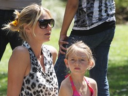 Heidi Klumová a její dcera Leni Samuelová (2012)