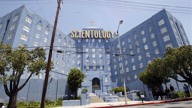 Chrám scientolog v Los Angeles.
